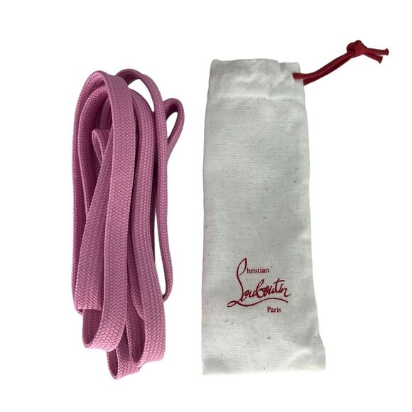 Christian Louboutin Pink Sneaker Laces - Picture 1 of 3
